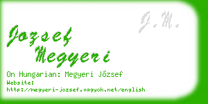 jozsef megyeri business card